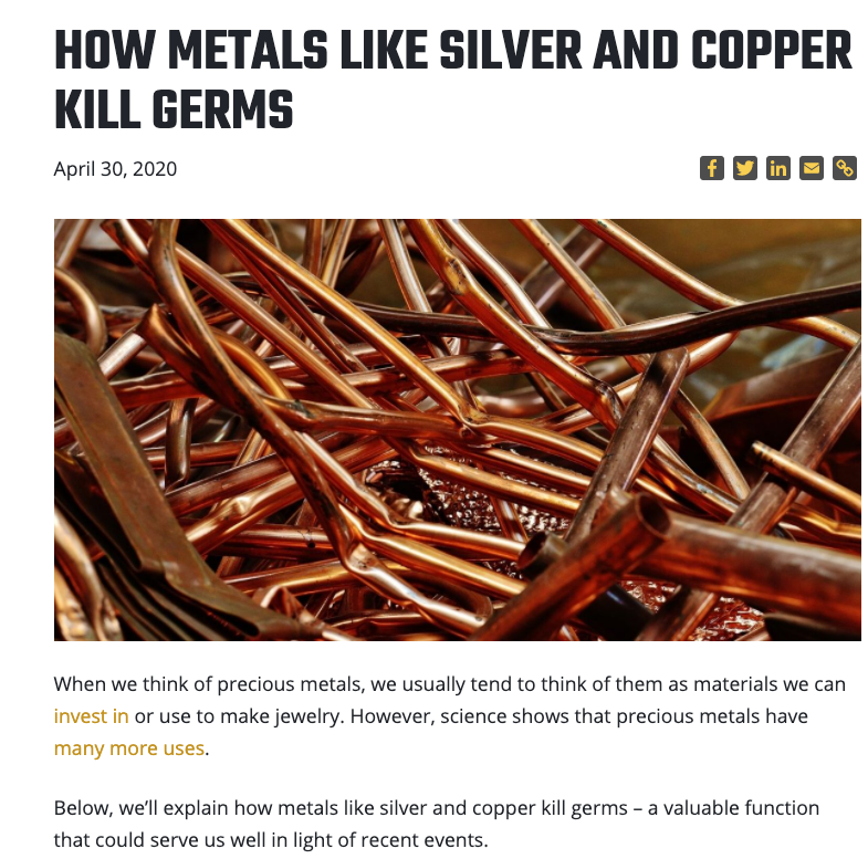 Antimicrobial Copper: The Germ-fighting Metal